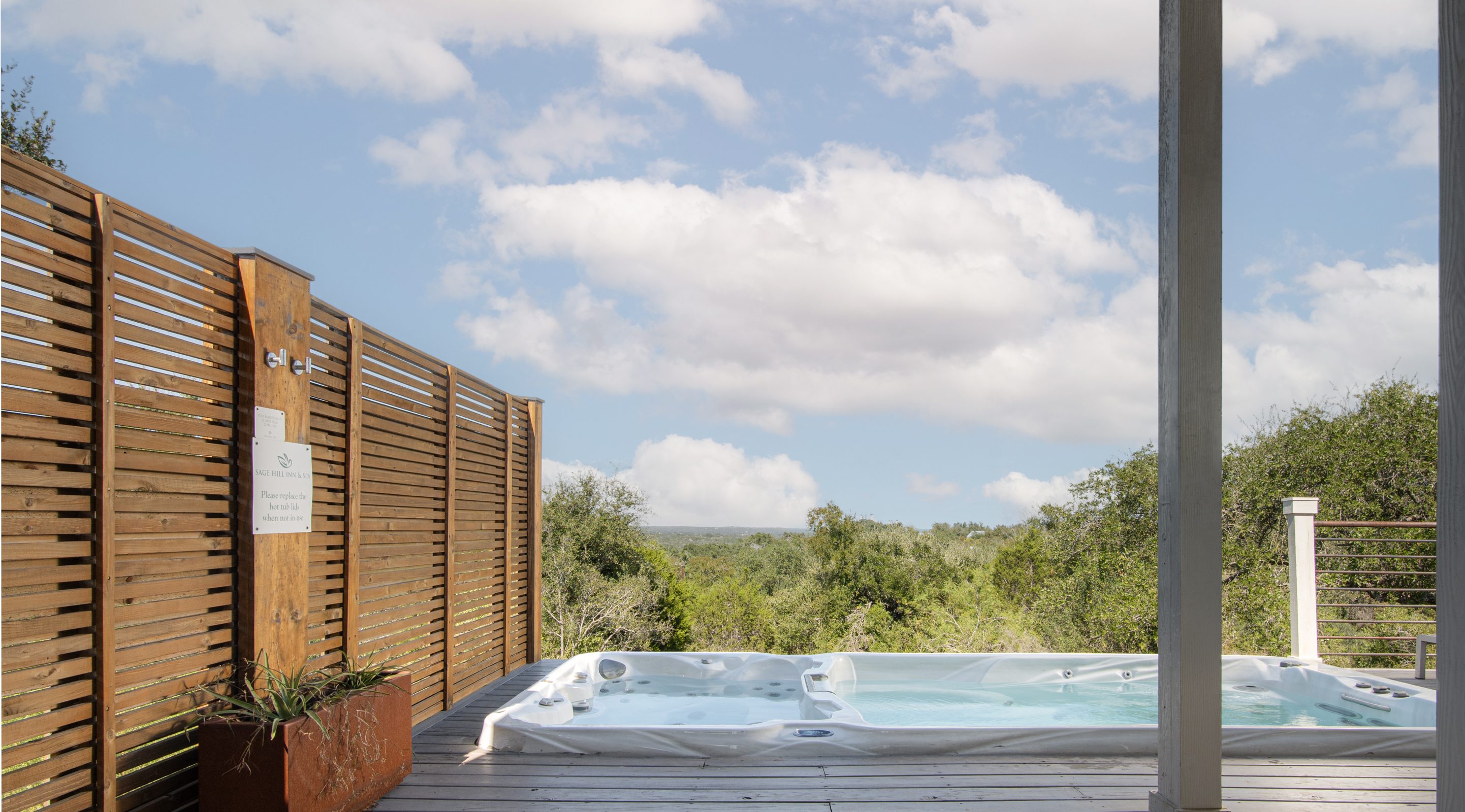 Sage Hill Casita Bed at our Texas Hill Country resort and spa
