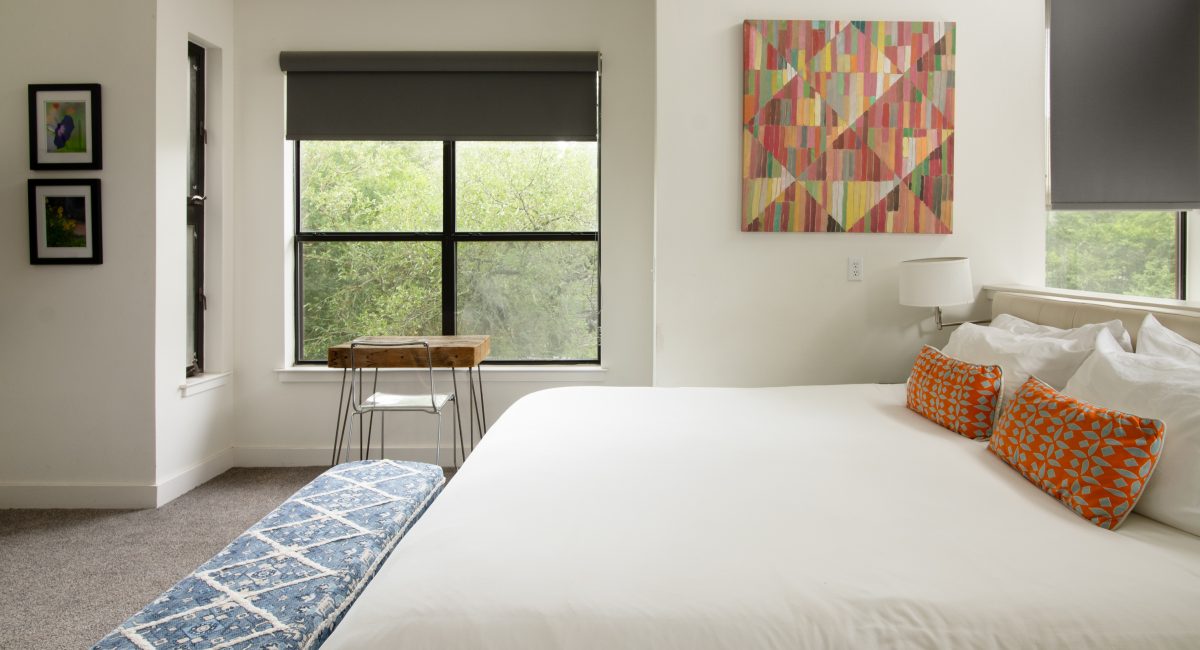 King Bed in Red Oak Room